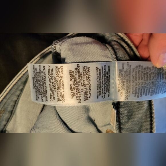 MICHAEL KORS BLUE FLARE FRINGE JEANS - Picture 7 of 7